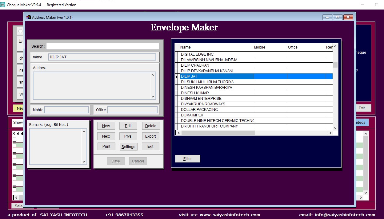 Payee Management