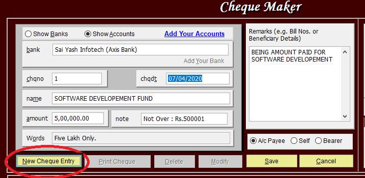 cheque maker download